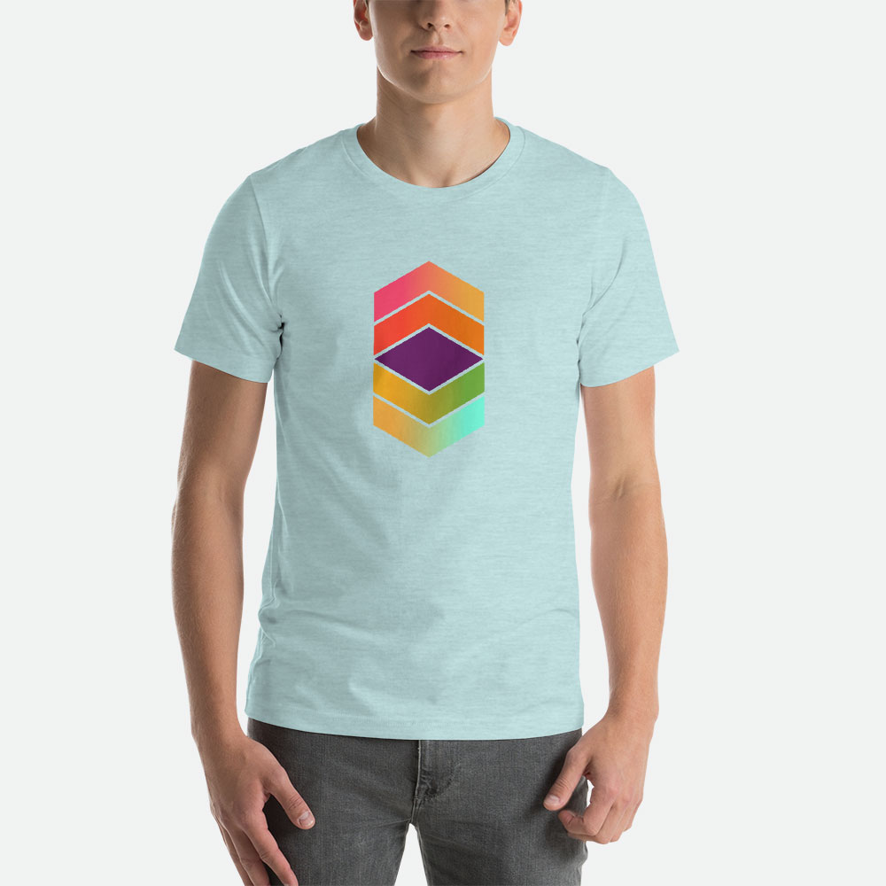 blue gradient shirt